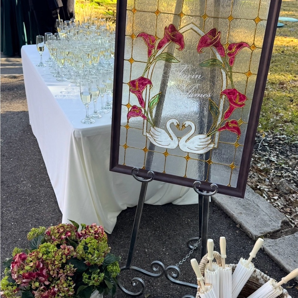 Stained Glass Panel Painting for events